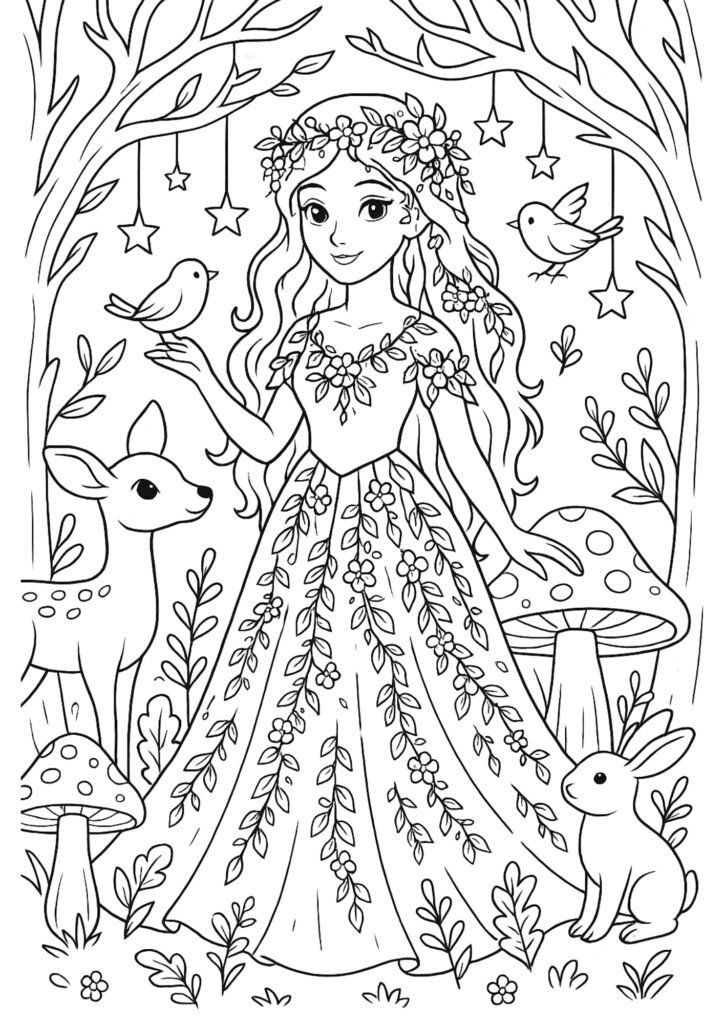 desenhos para colorir de princesas