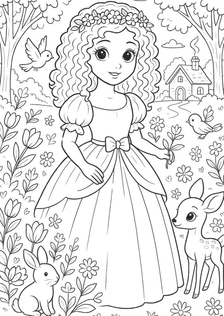 desenhos para colorir princesas
