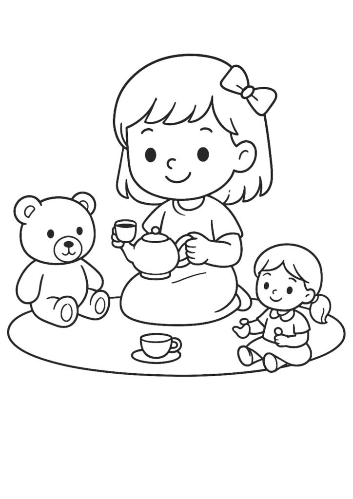 desenhos para colorir meninas