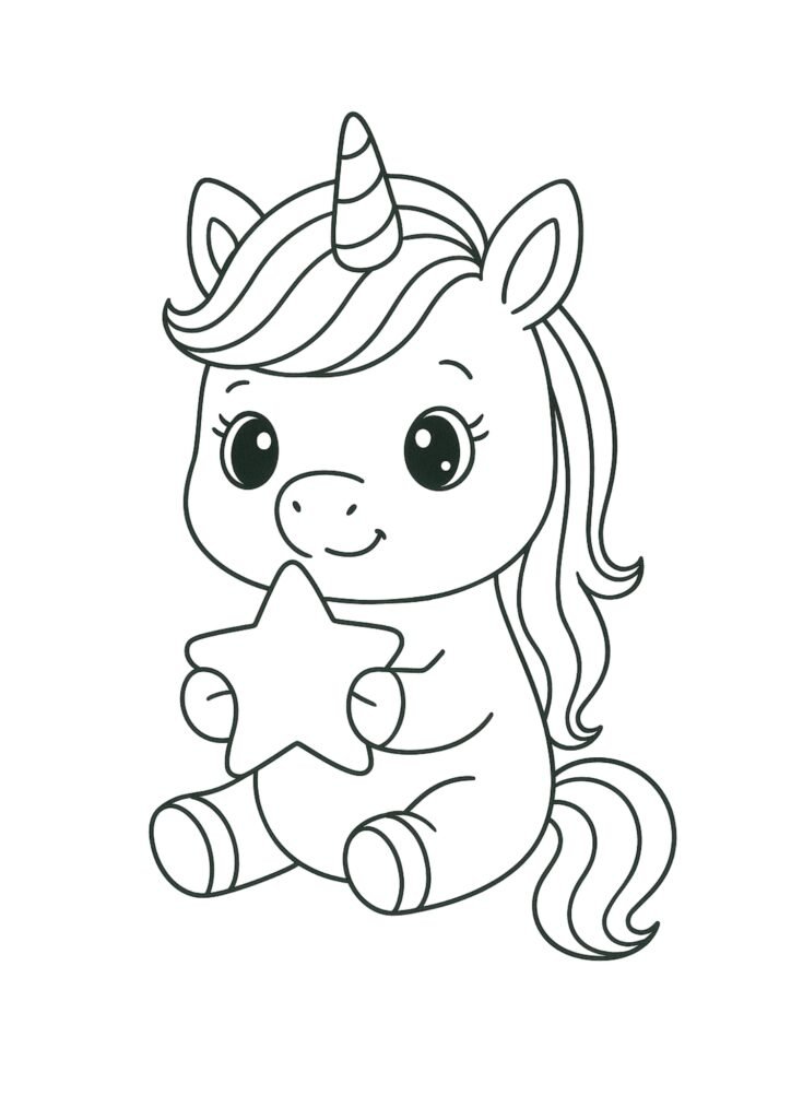 unicorn coloring book