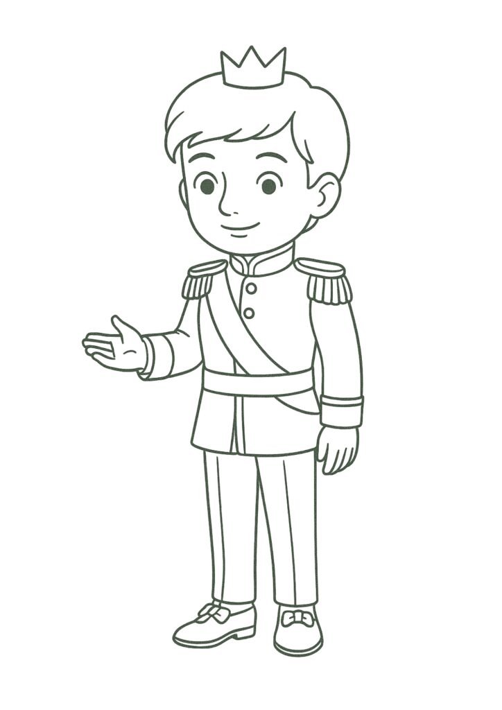 desenho de principe para colorir