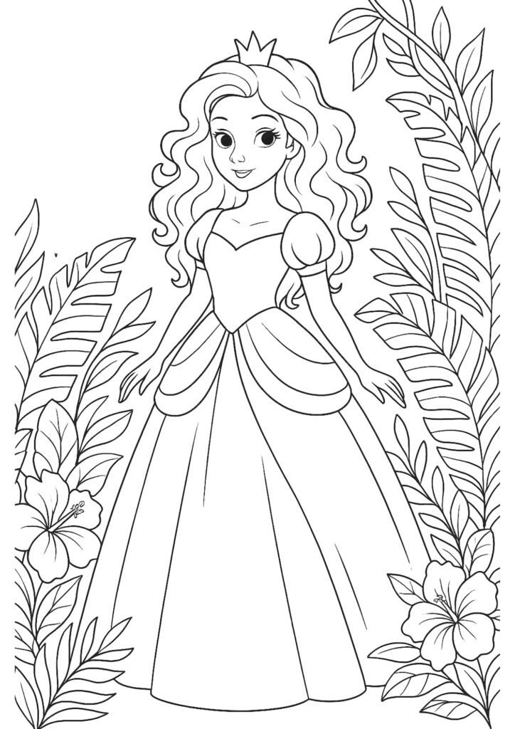 desenhos para colorir de princesas