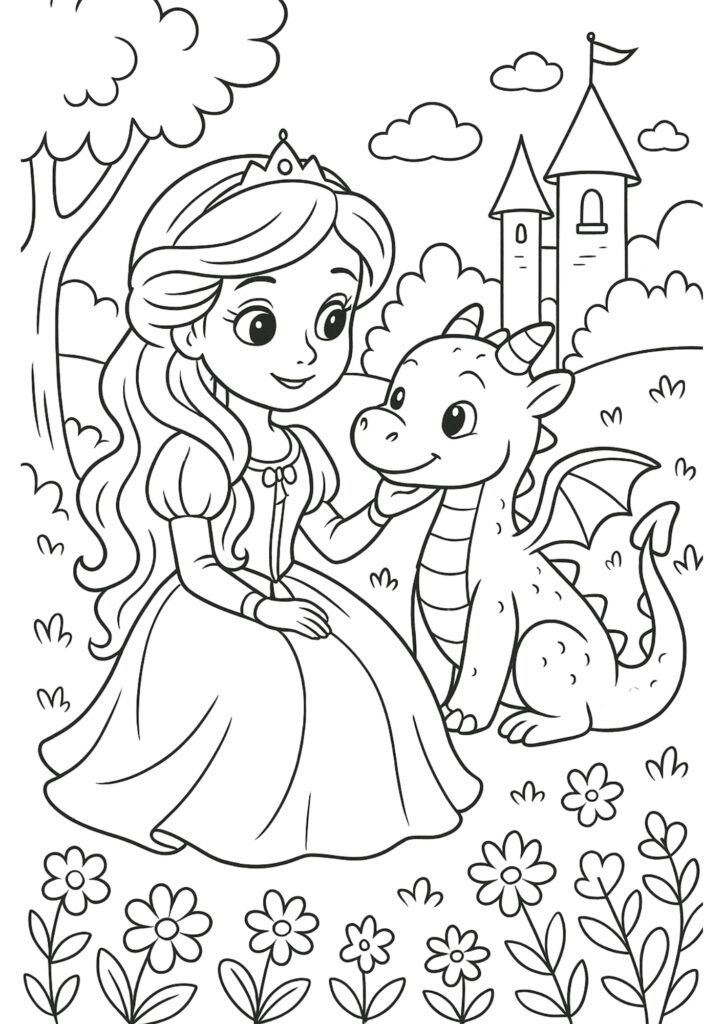 desenhos para colorir princesas