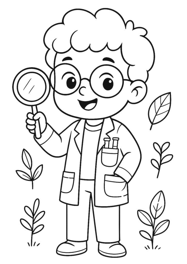 desenhos de profissões para imprimir