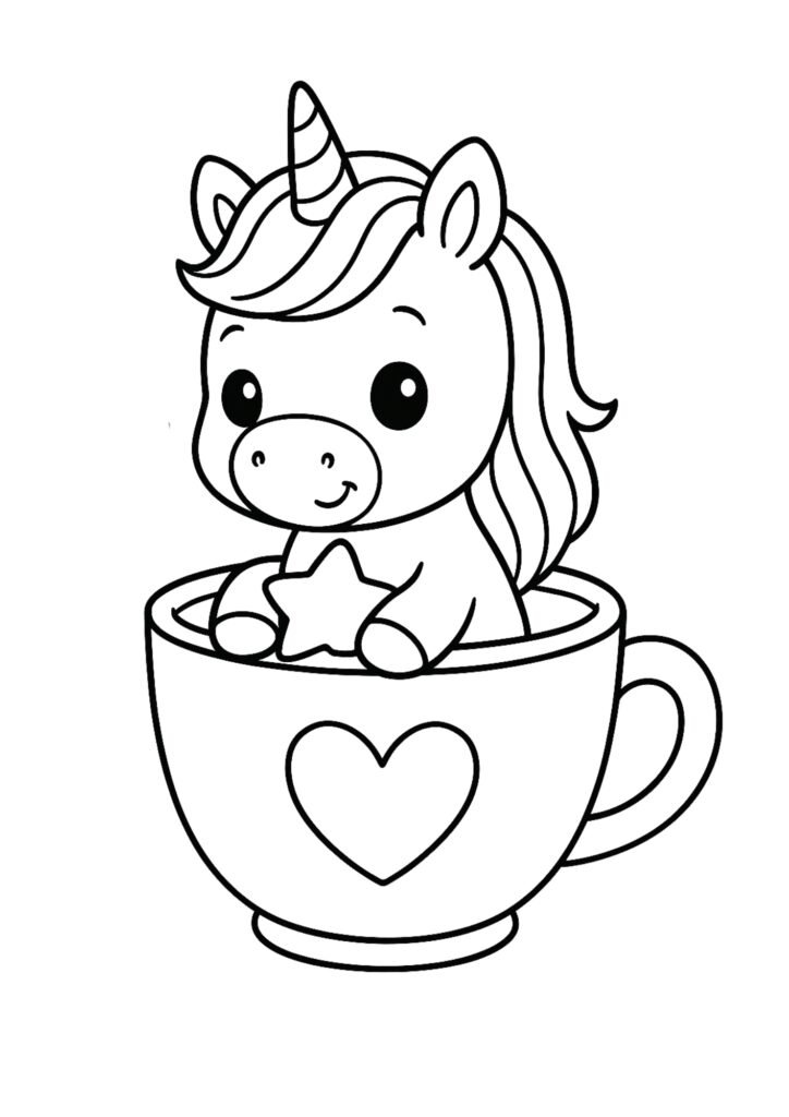 unicorn coloring book