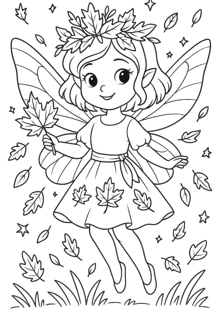 Fairy Coloring Book Pages