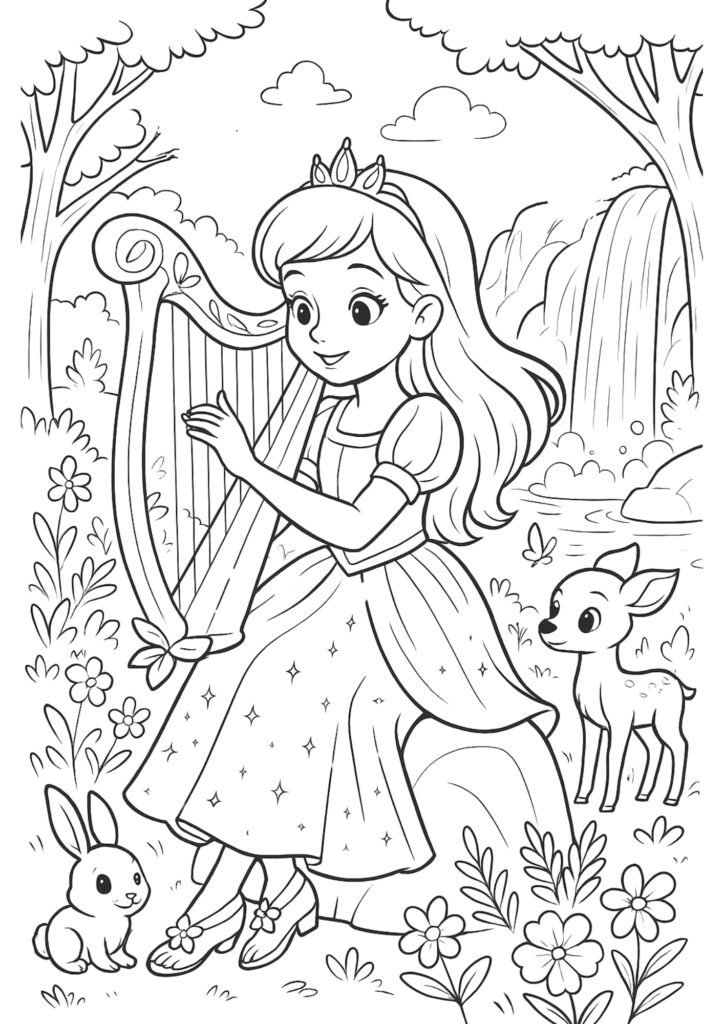 desenhos para colorir princesas