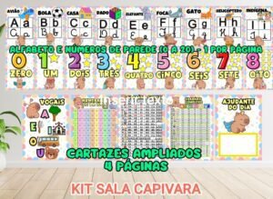 Atividades Alfabetização - Tema Capivara