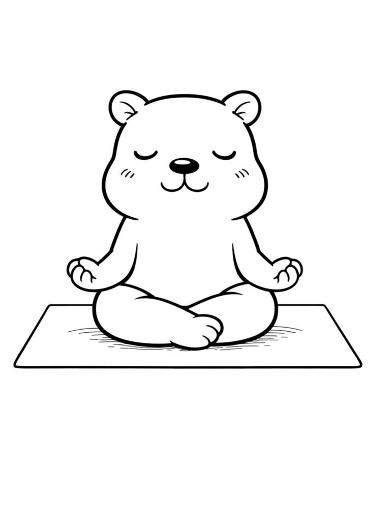 Capivara para colorir