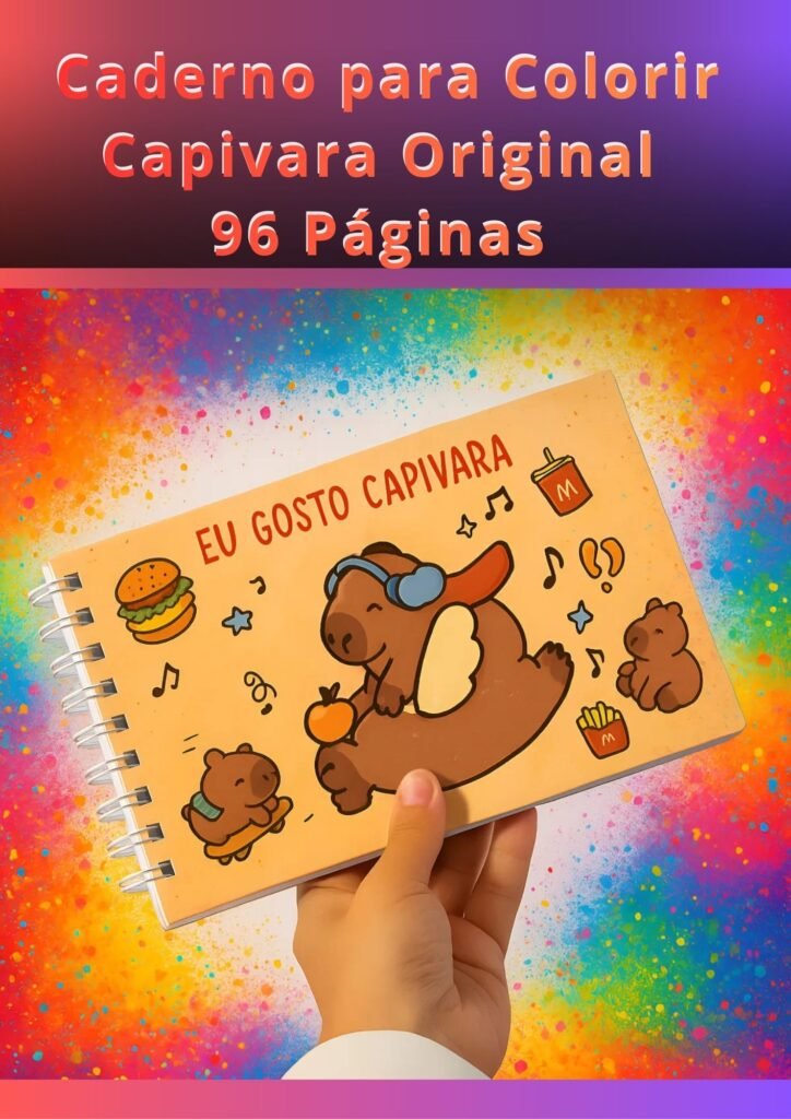 Capivara para colorir 