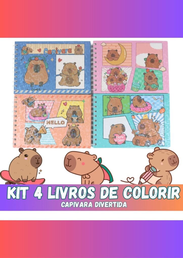 Capivara para colorir 