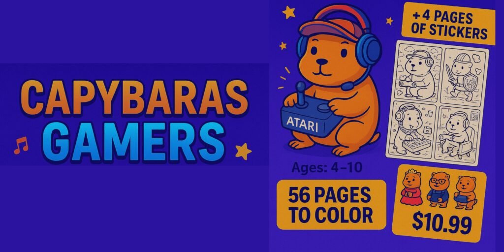 Capybaras color book