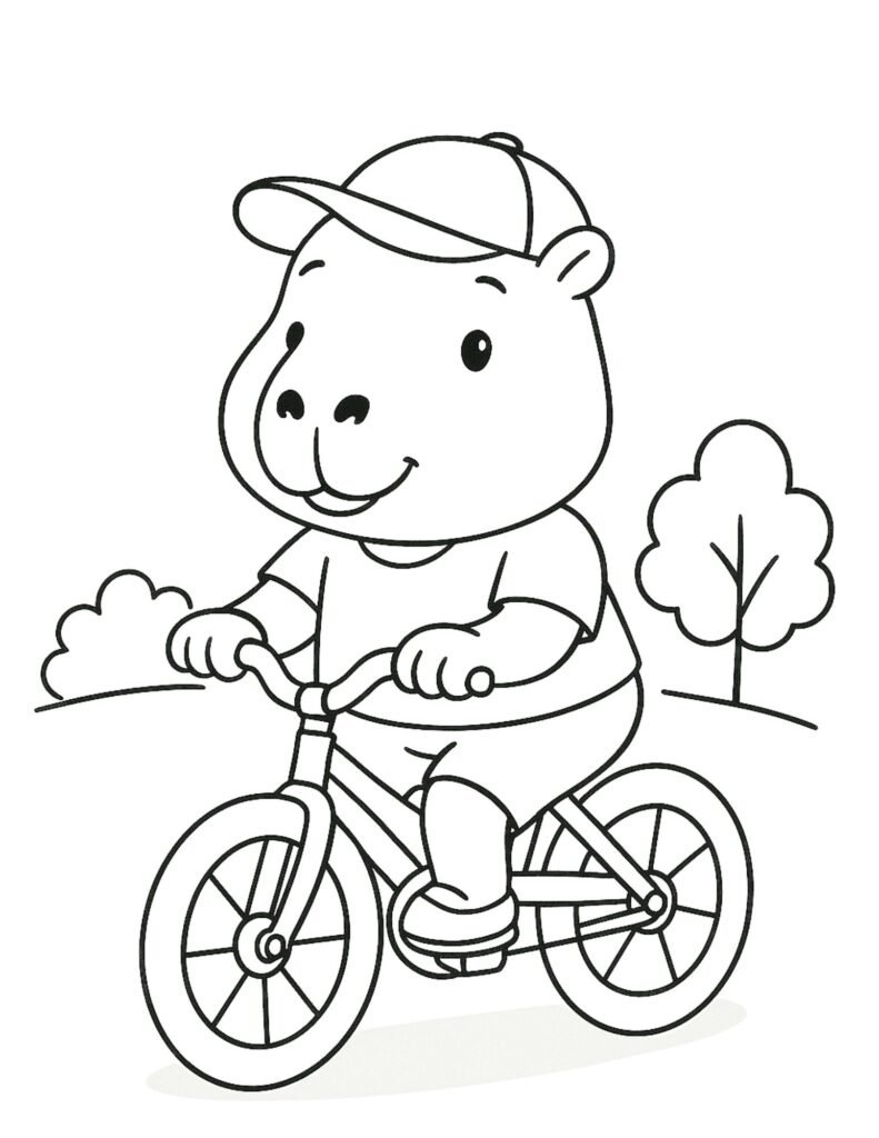 Livro de Capivara para Colorir