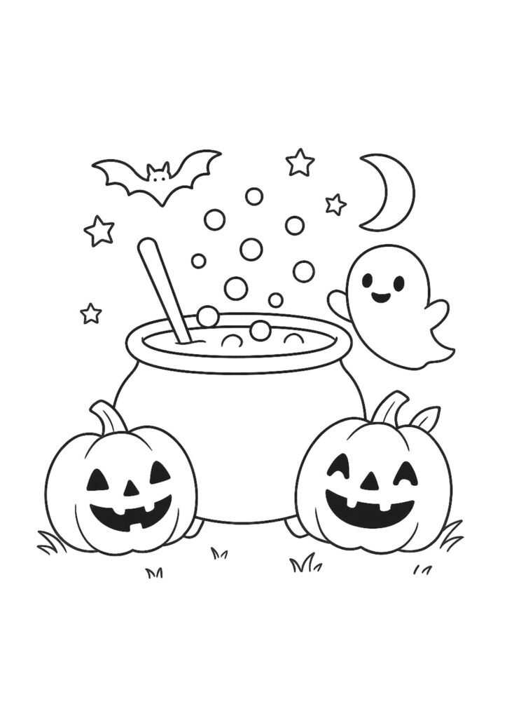 abobora desenho de halloween