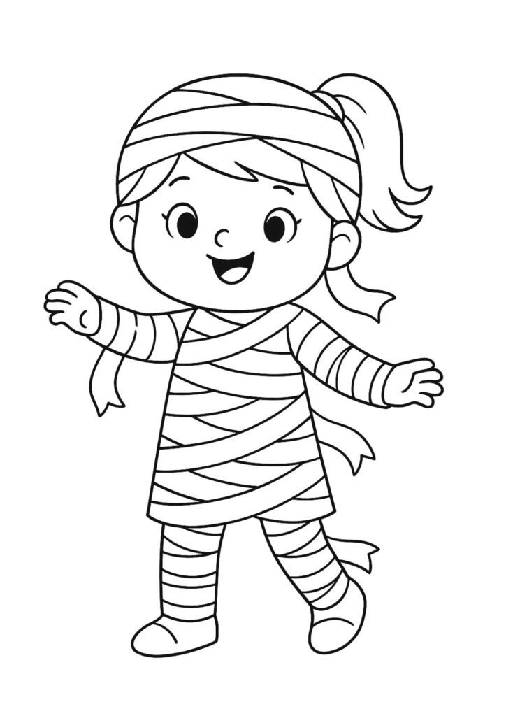 fantasia de múmia halloween