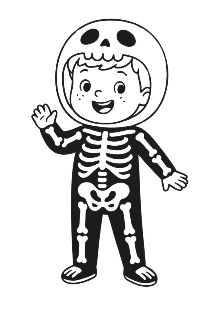 fantasia esqueleto halloween