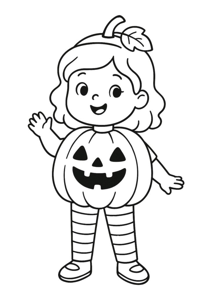 abobora desenho de halloween