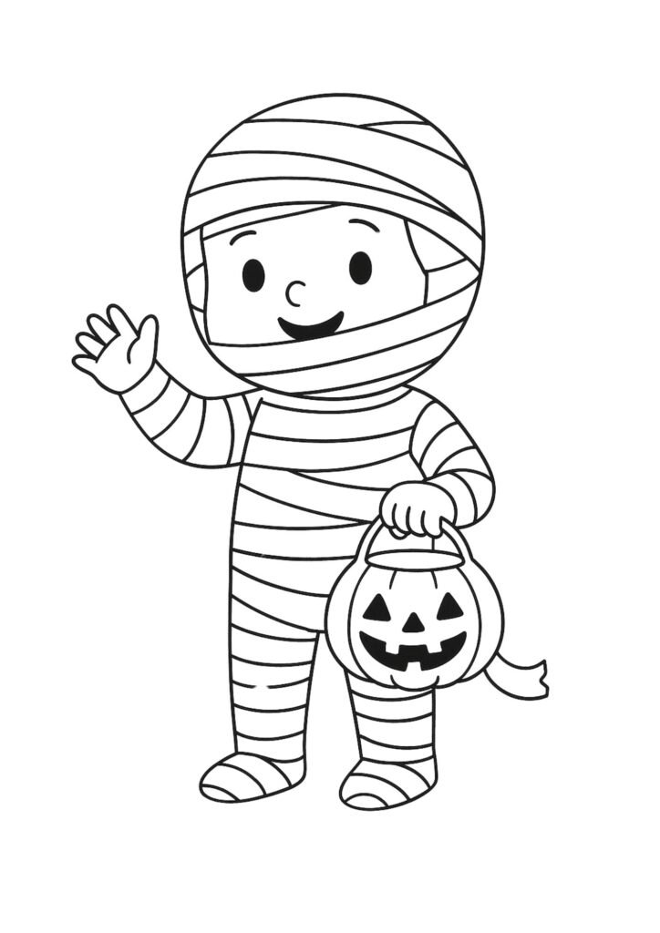 fantasia de múmia halloween