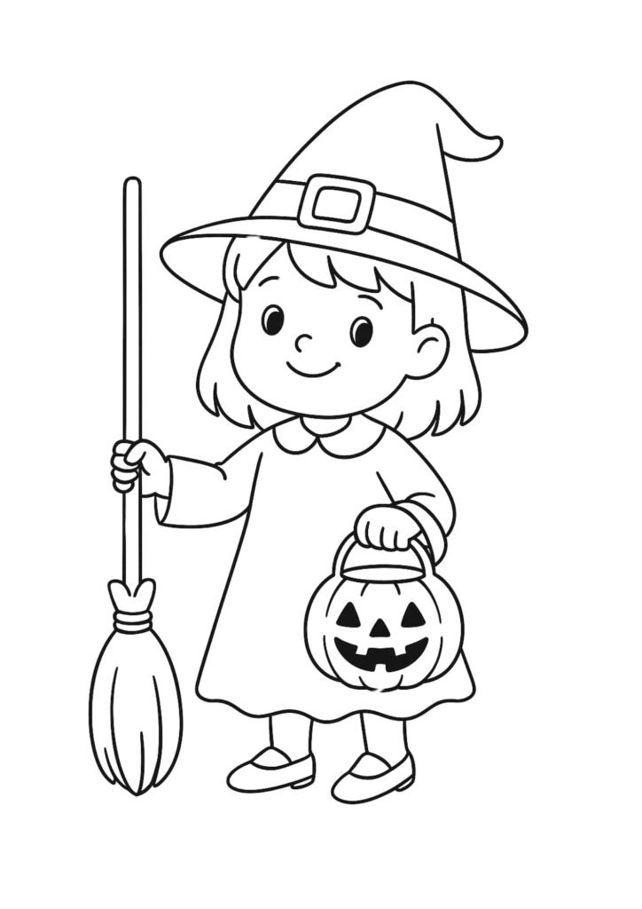 halloween color pages