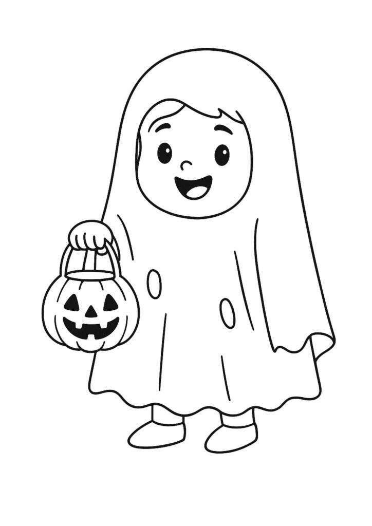 halloween color pages