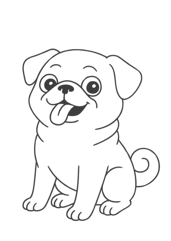 desenhos cachorro para colorir