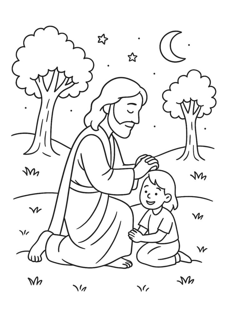 Jesus coloring pages