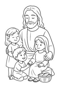 Jesus para colorir