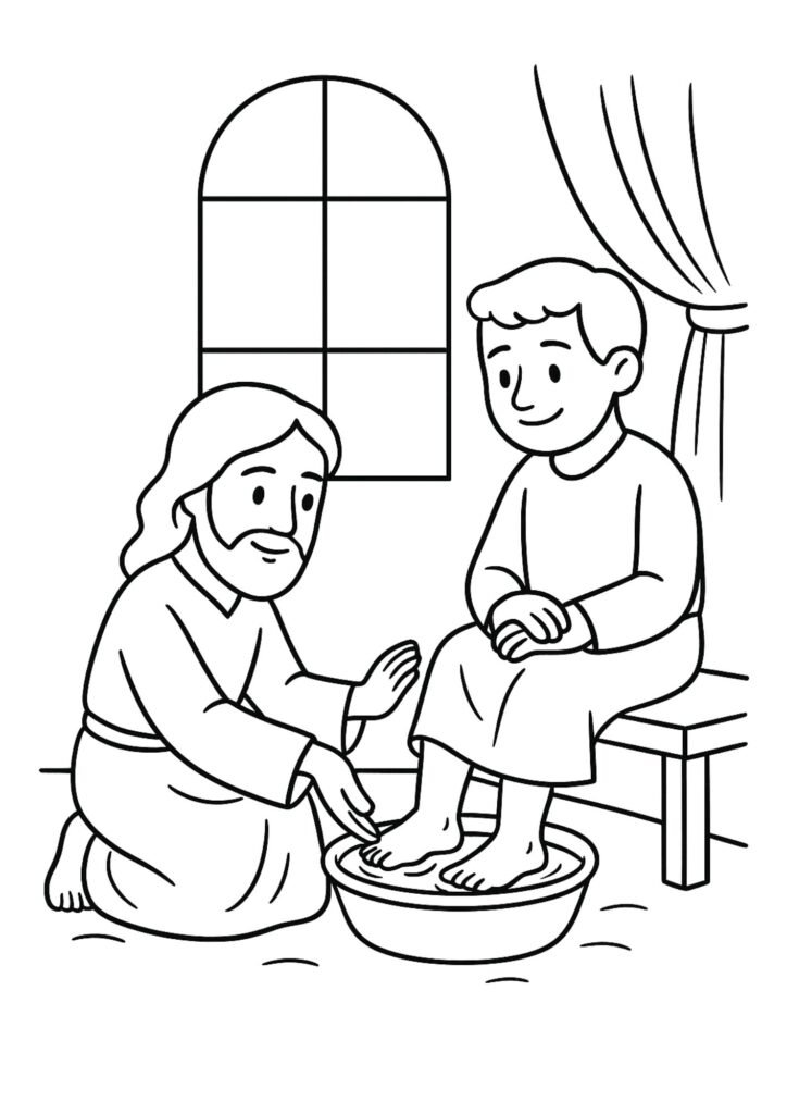 Jesus lavando os pés