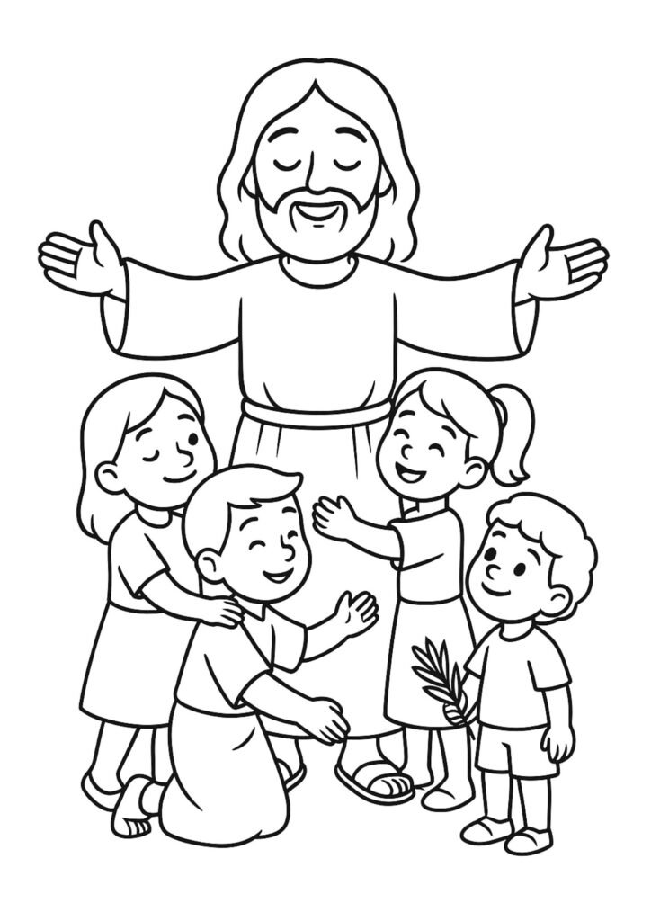 Jesus coloring pages