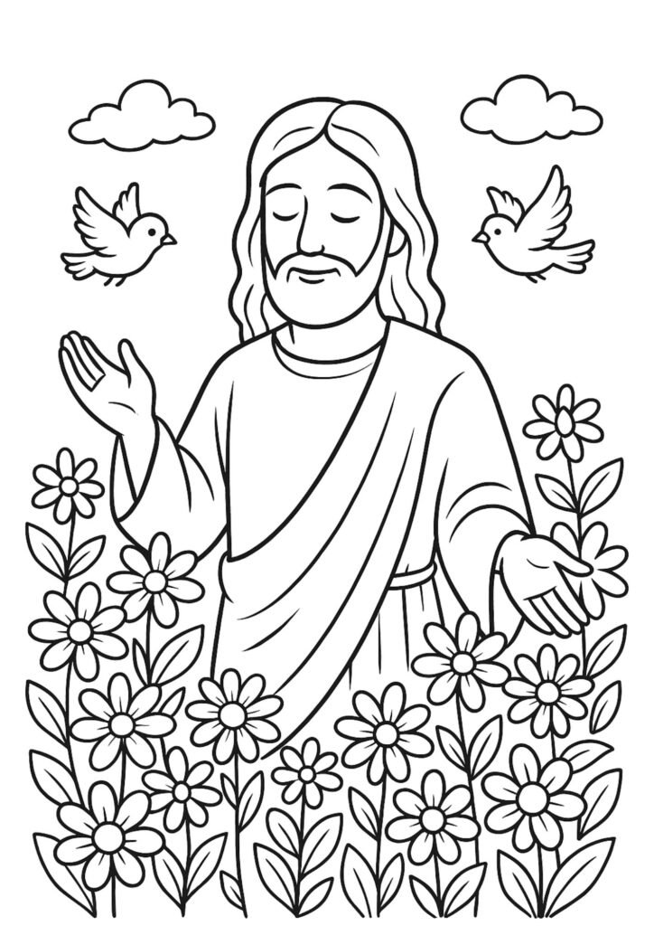 jesus colorir