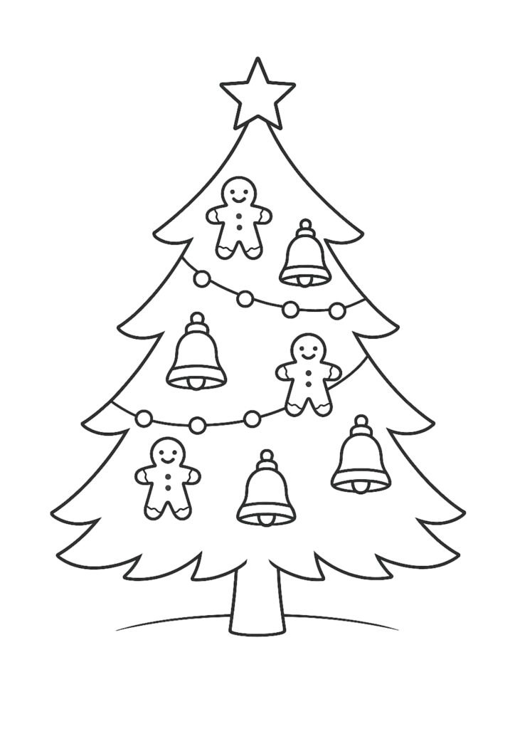 árvore de natal colorir
