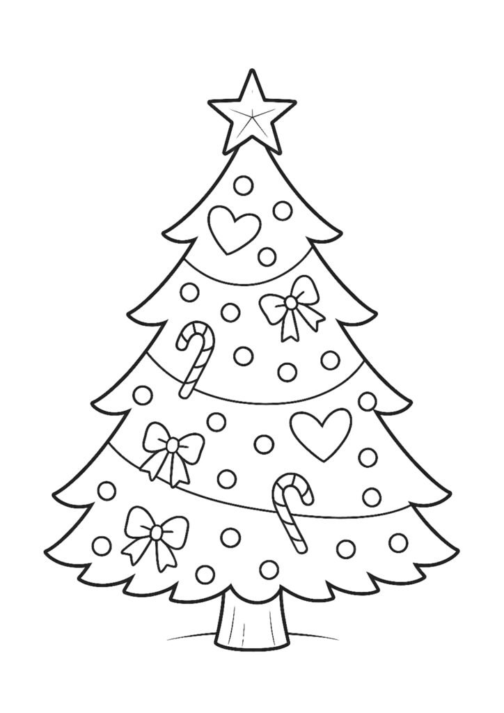 árvore de natal colorir
