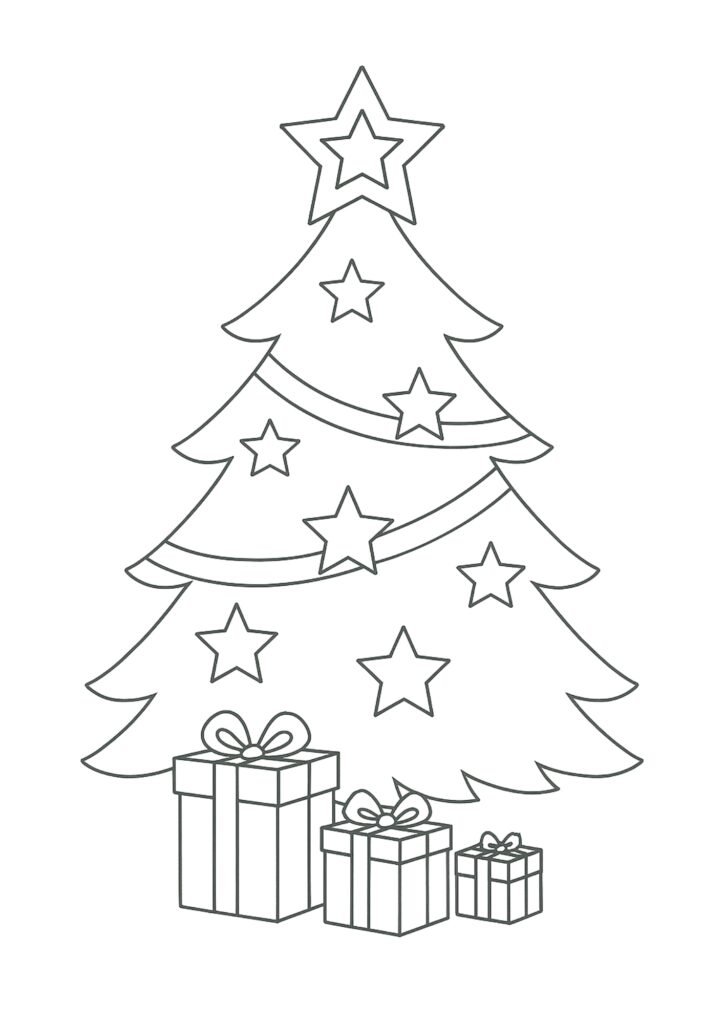 árvore de natal colorir

