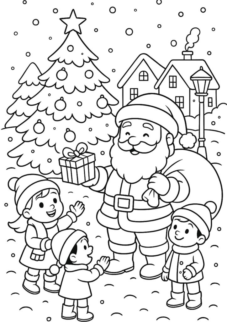 Christmas coloring pages