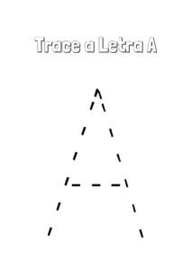 Alfabeto Pontilhado Completo letra A
