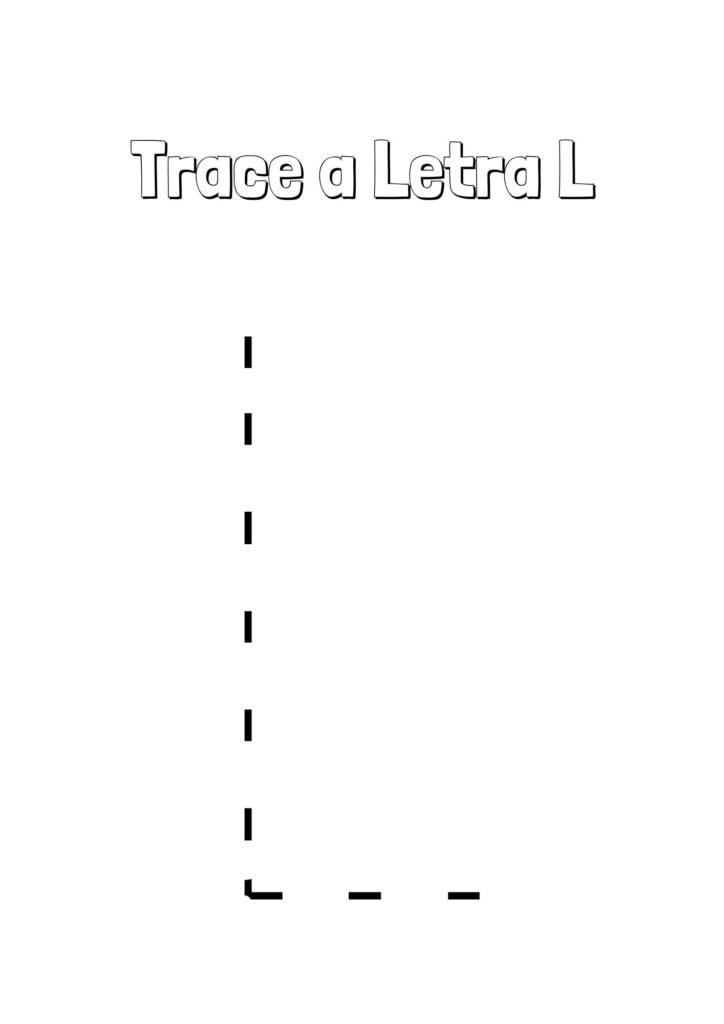 Alfabeto Pontilhado Completo letra L