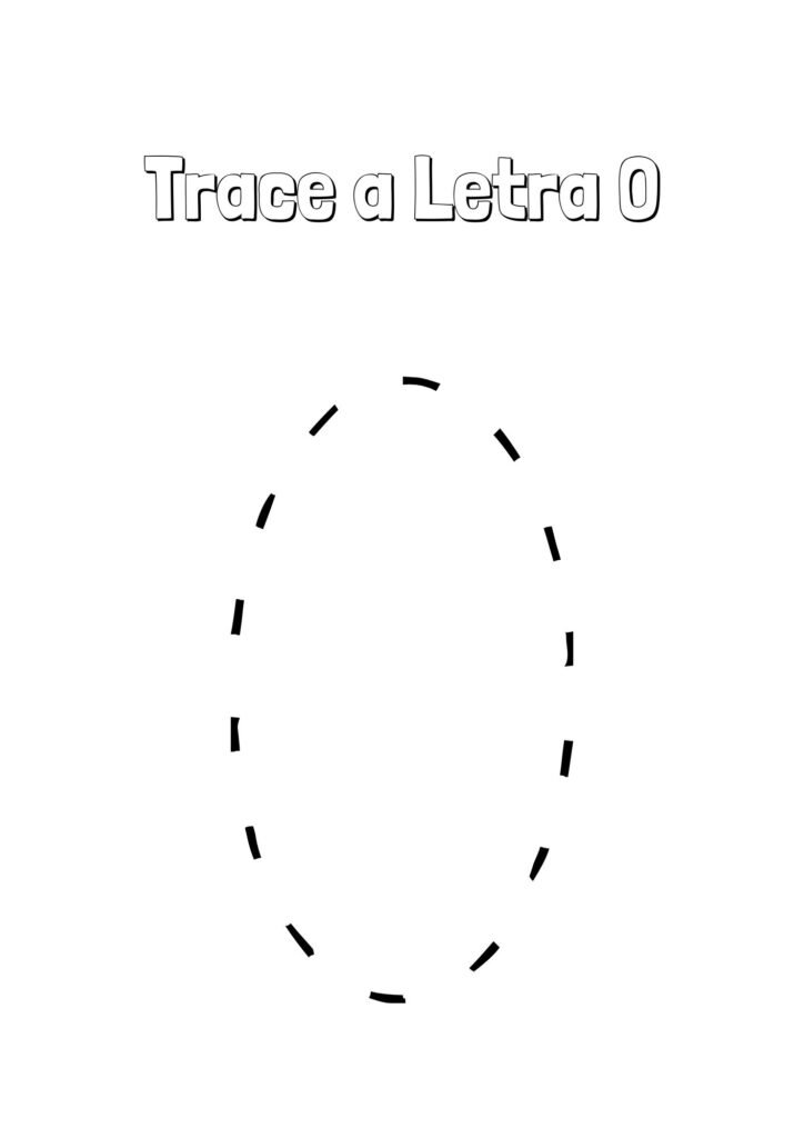 Alfabeto Pontilhado Completo letra O
