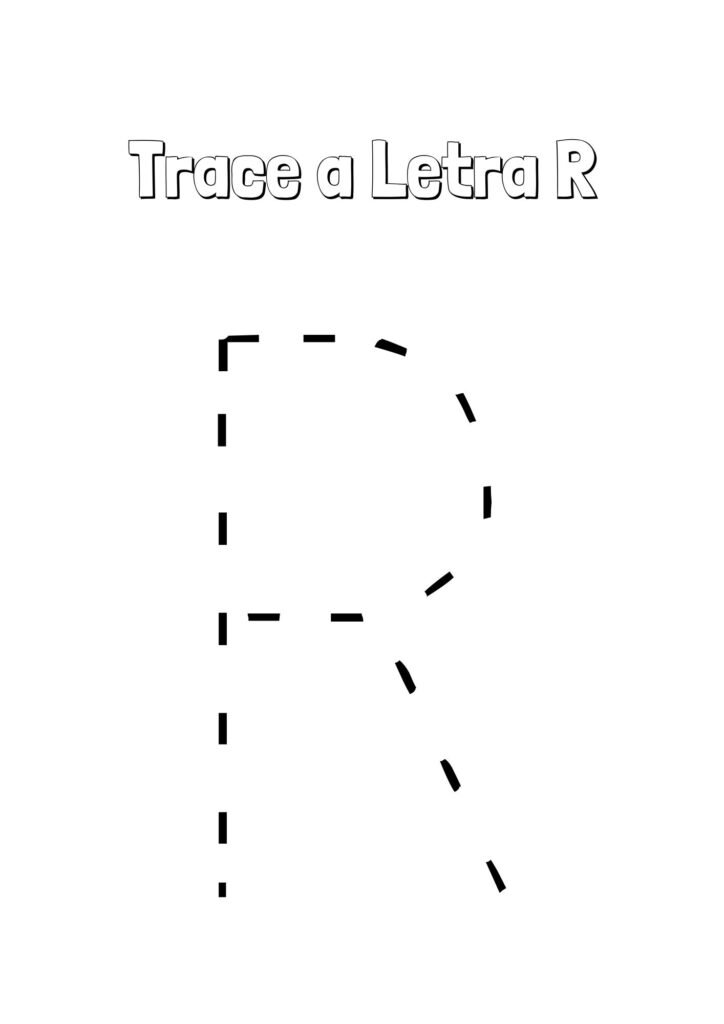 Alfabeto Pontilhado Completo letra R