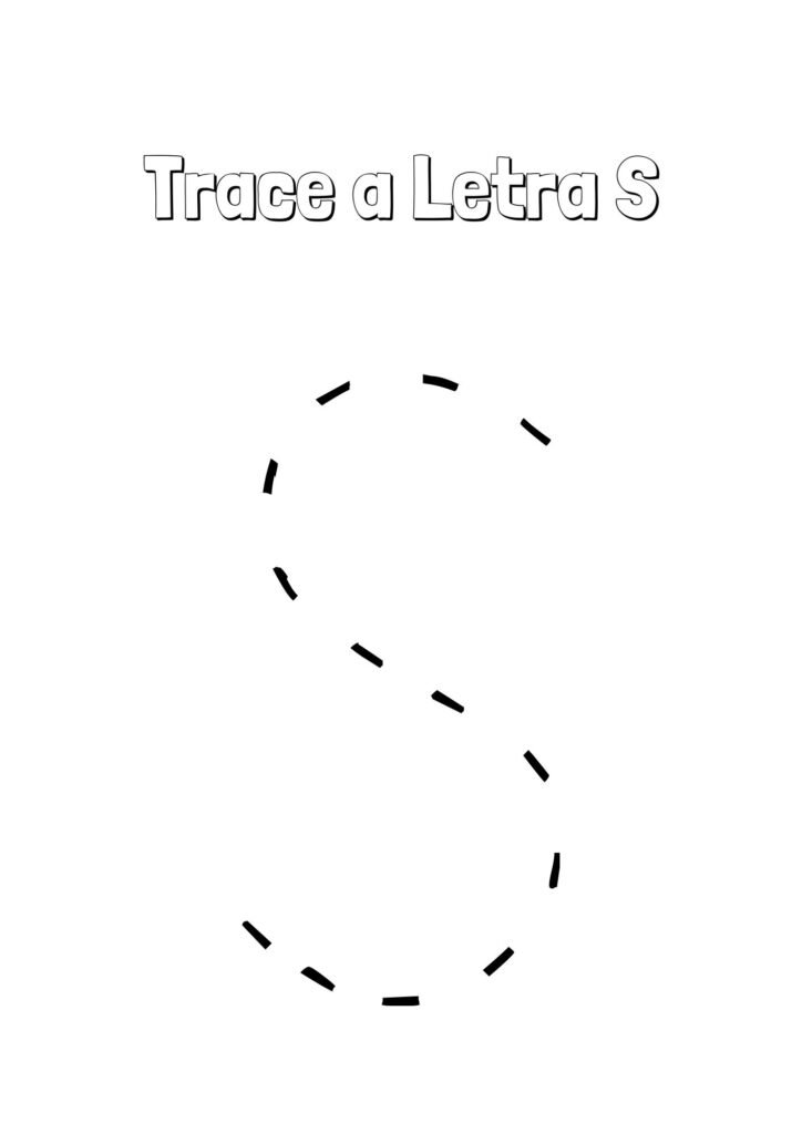 Alfabeto Pontilhado Completo letra S
