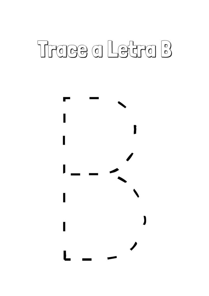 Alfabeto Pontilhado Completo letra B