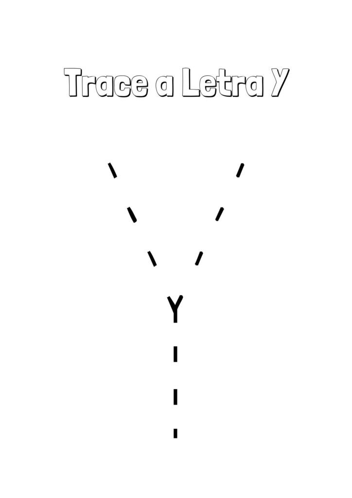 Alfabeto Pontilhado Completo letra Y