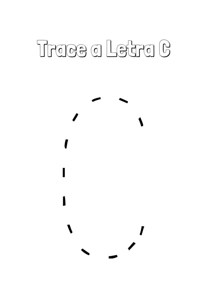 Alfabeto Pontilhado Completo letra C