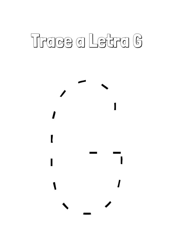 Alfabeto Pontilhado Completo letra G