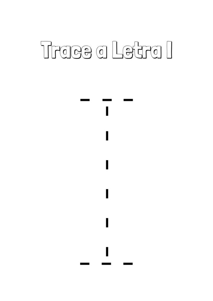 Alfabeto Pontilhado Completo letra I