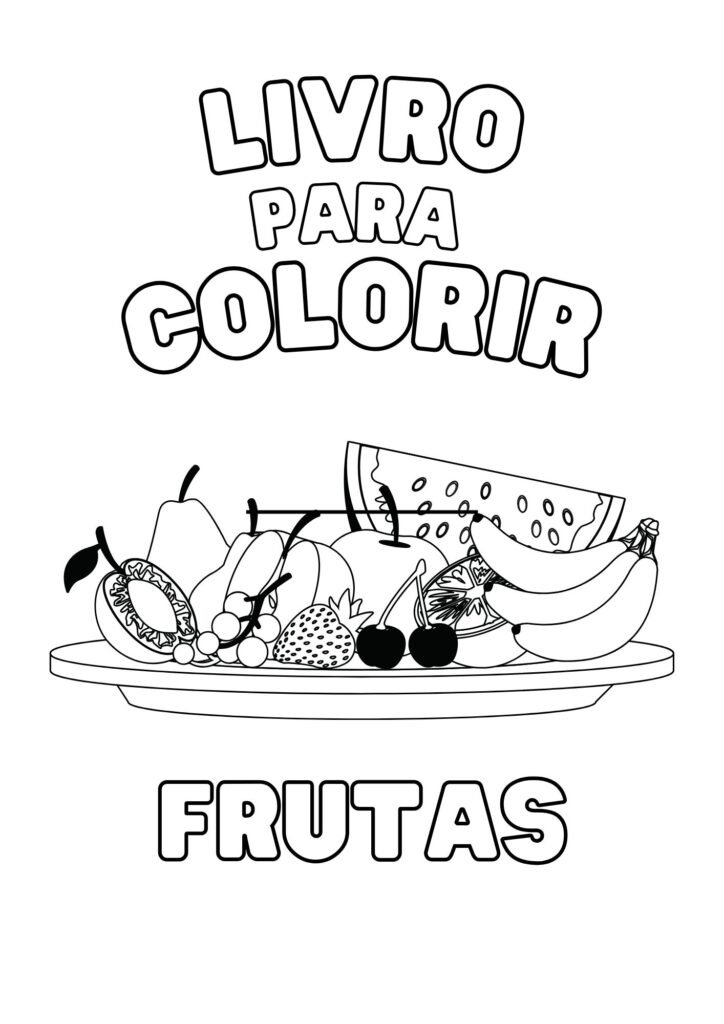 frutas para colorir