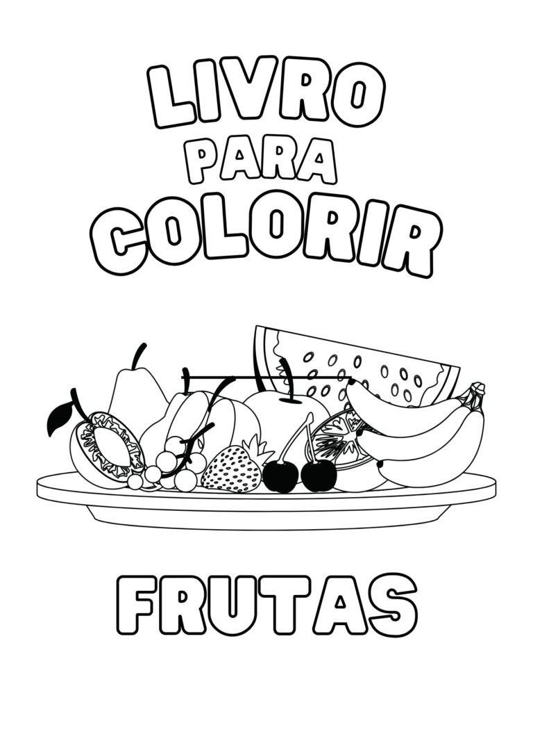 Frutas para colorir