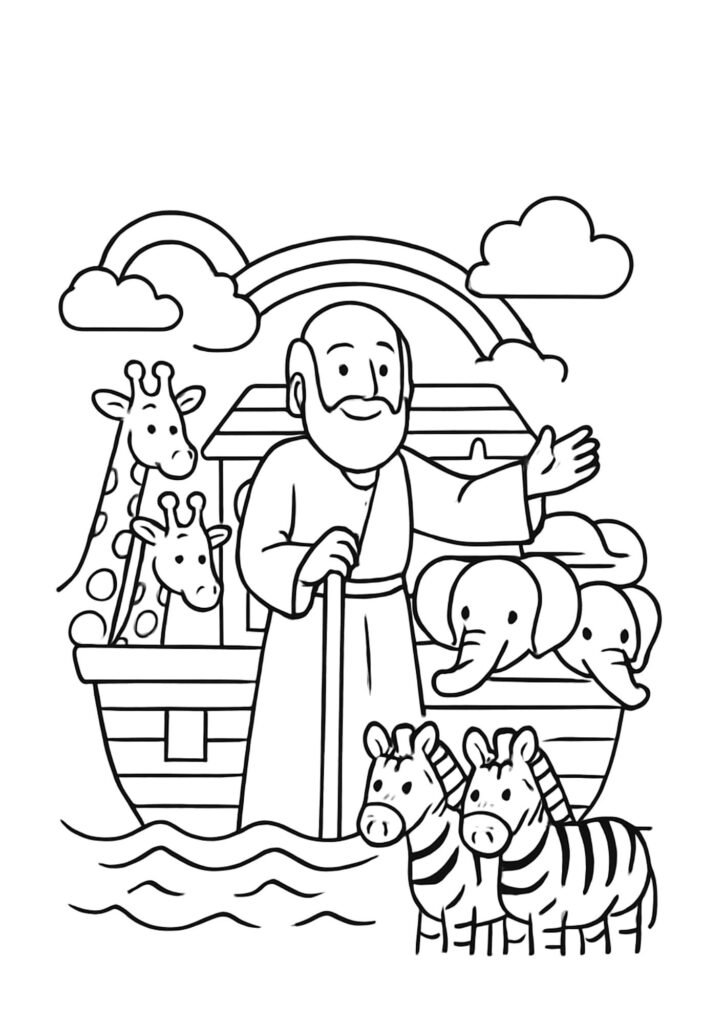 Noah’s Ark color page
