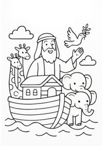 Noah’s Ark color page
