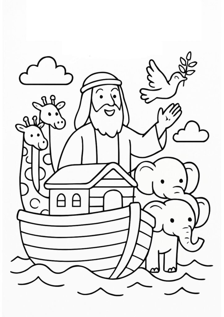 Noah’s Ark color page