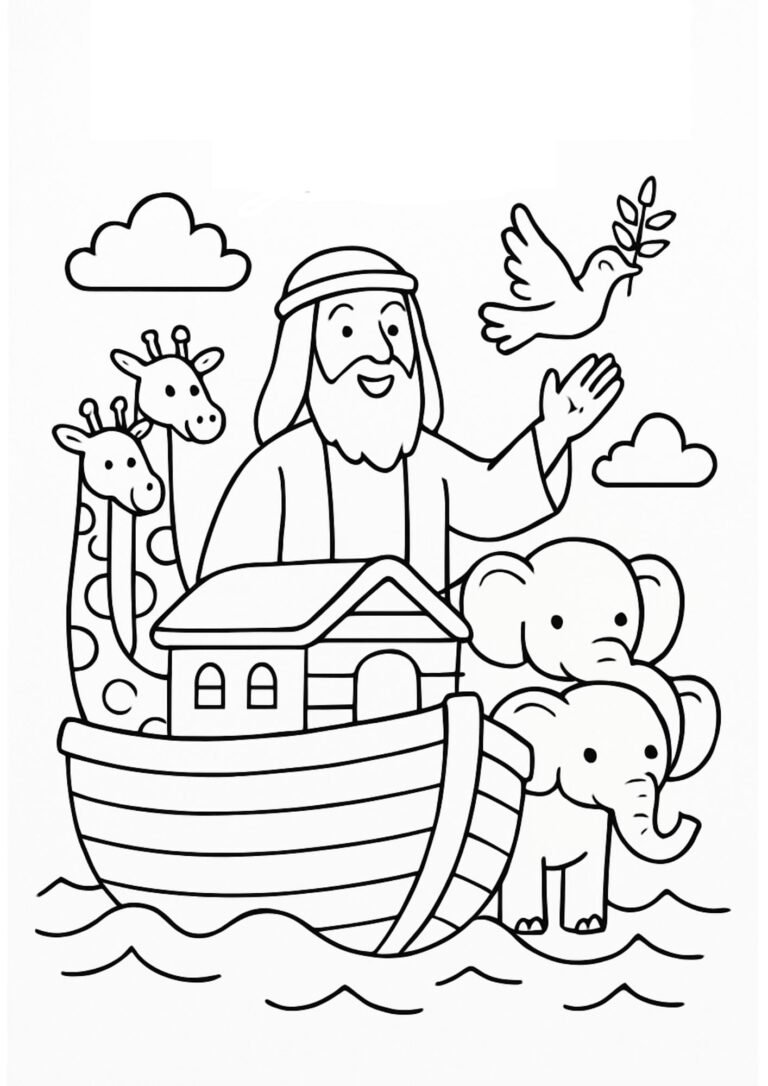 Noah’s Ark color page